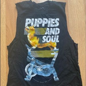 Puppies Make Me Happy x SoulCycle tank